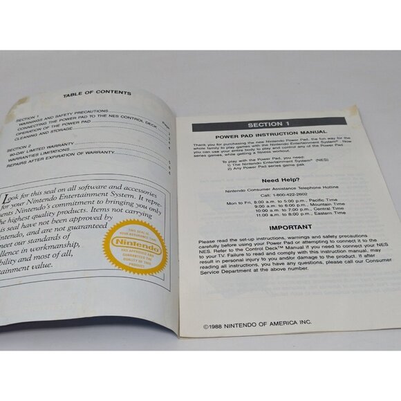 Power Pad NES Manual Only Authentic Original Nintendo VTG - Picture 6 of 8